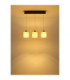 Thea Bar Pendant Ceiling Light Matt Gunmetal Linen Cream Shade LED 3000K-7