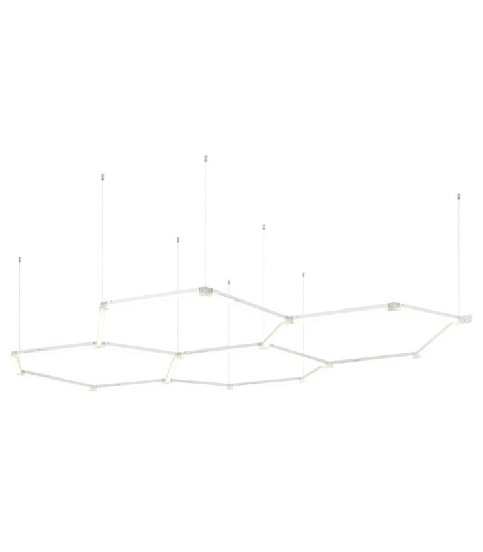 Honeycomb Pendant Ceiling Light White LED 4000K-1