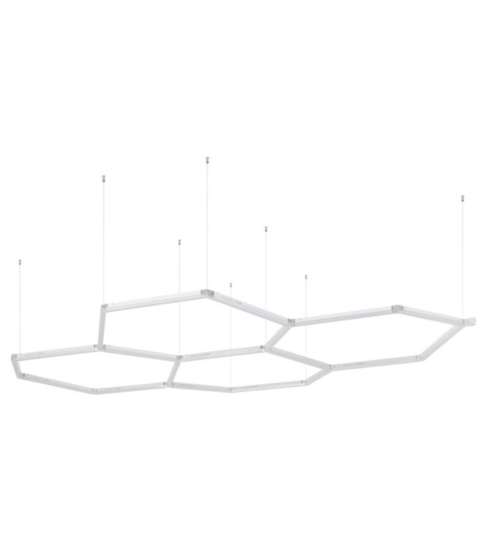 Honeycomb Pendant Ceiling Light White LED 4000K-3