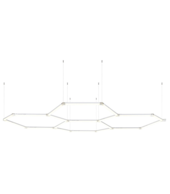 Honeycomb Pendant Ceiling Light White LED 4000K-4