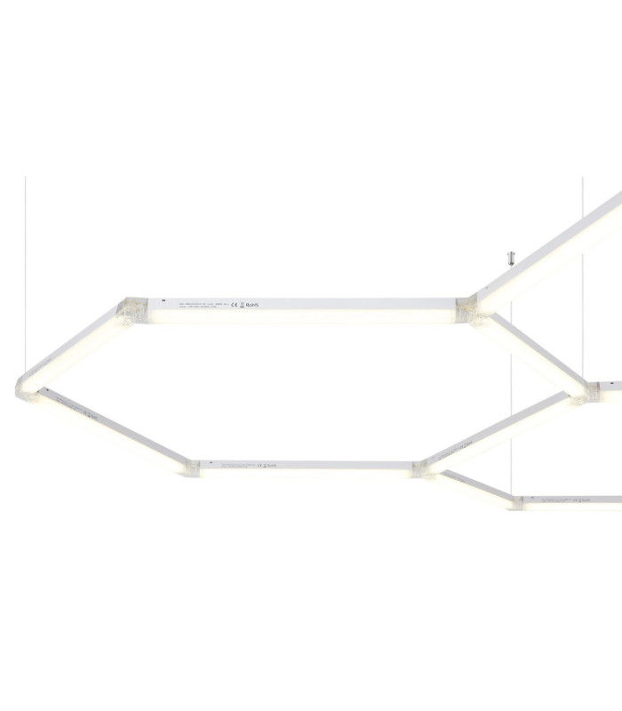 Honeycomb Pendant Ceiling Light White LED 4000K-5