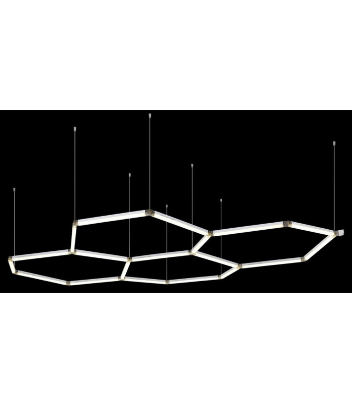 Honeycomb Pendant Ceiling Light White LED 4000K-6