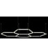 Honeycomb Pendant Ceiling Light White LED 4000K-7