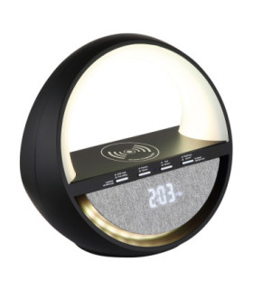 Soundra Bedside Table Lamp Matt Black RGB LED