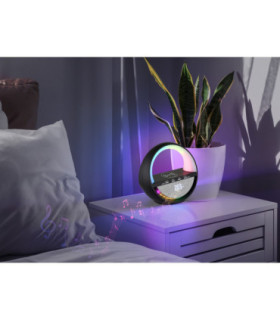 Soundra Bedside Table Lamp Matt Black RGB LED