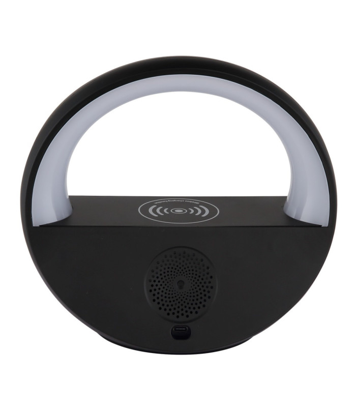 Soundra Bedside Table Lamp Matt Black RGB LED