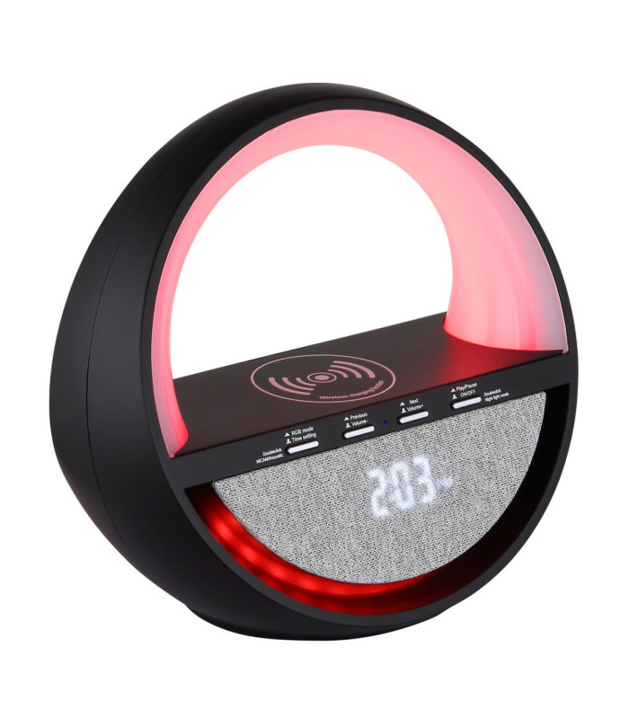 Soundra Bedside Table Lamp Matt Black RGB LED