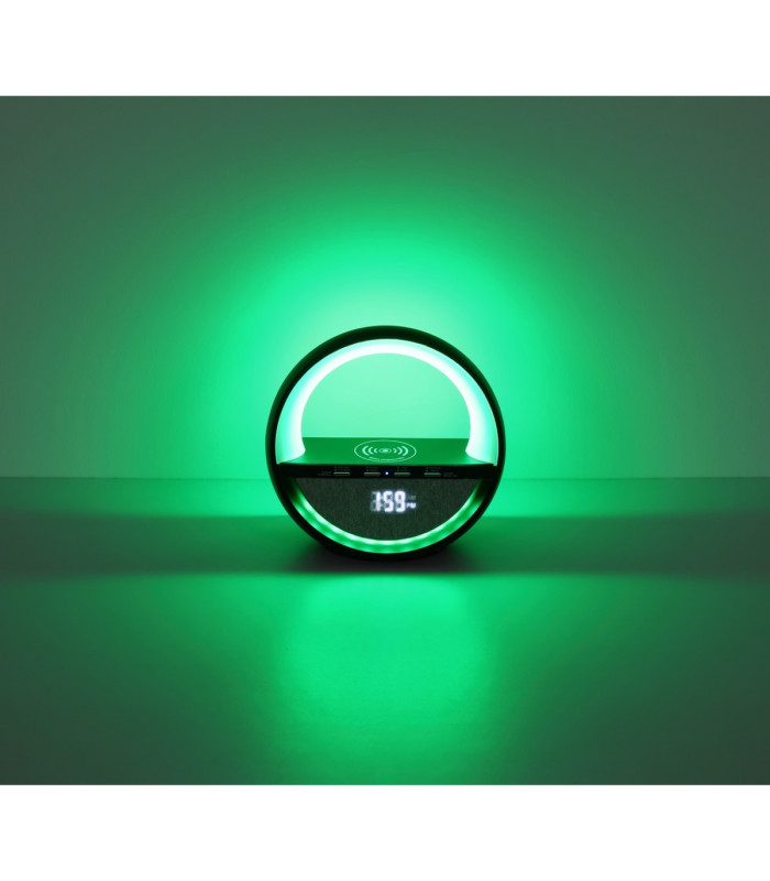 Soundra Bedside Table Lamp Matt Black RGB LED