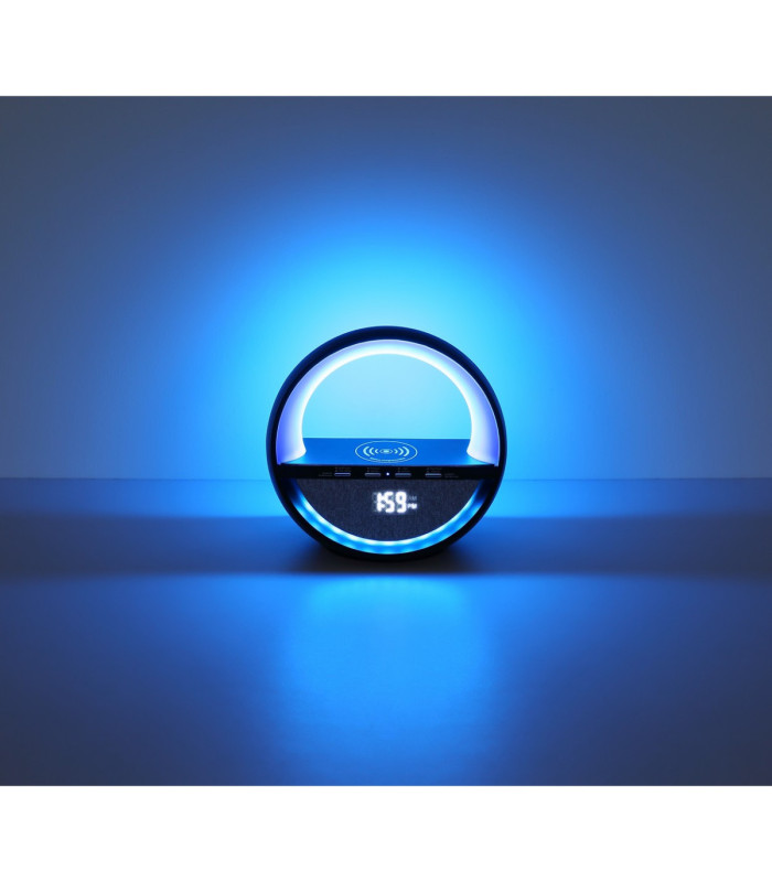 Soundra Bedside Table Lamp Matt Black RGB LED