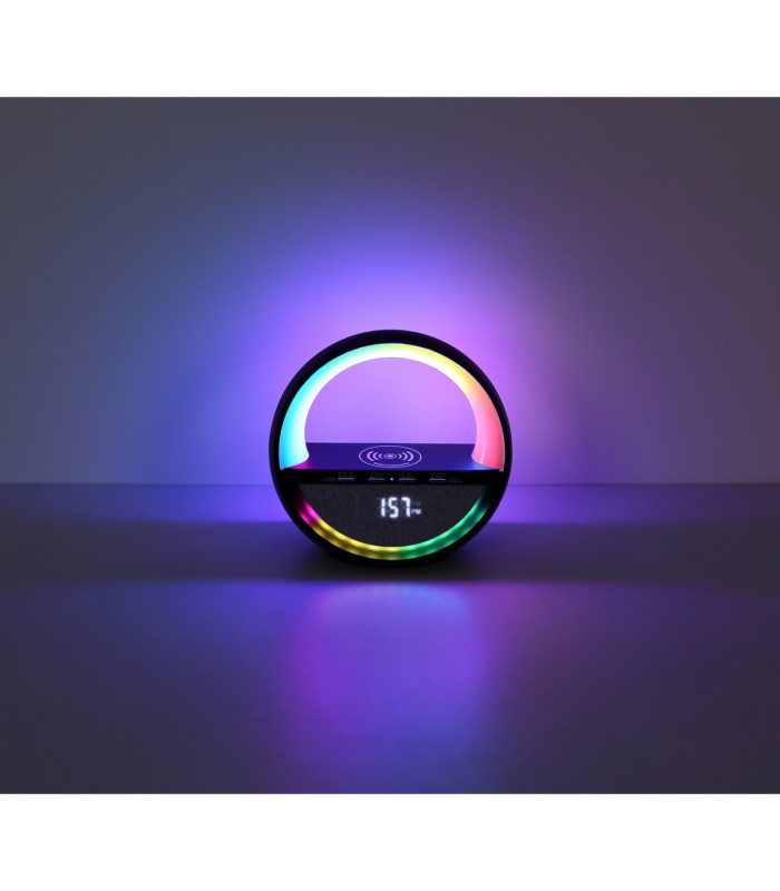 Soundra Bedside Table Lamp Matt Black RGB LED