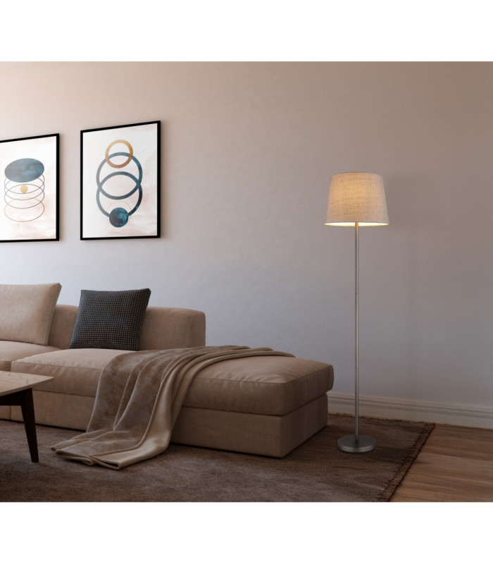 Joris Table Lamp with Round Tapered Shade Gunmetal E27-2
