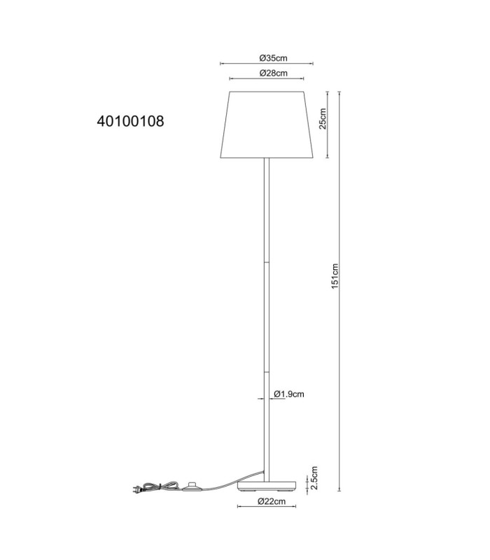 Joris Table Lamp with Round Tapered Shade Gunmetal E27-9