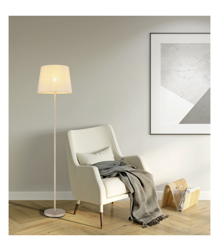 Joris Table Lamp with Round Tapered Shade Champagne E27-2