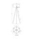 Stabilo Tripod Floor Lamp Matt Sand E27-8