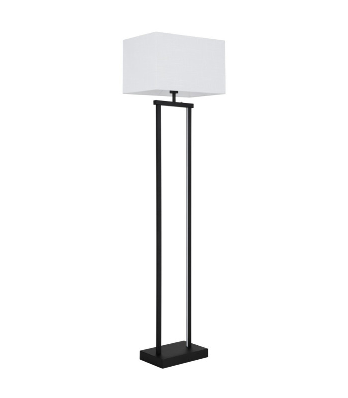 Sydney Floor Lamp with Shade Matt Black E27-3