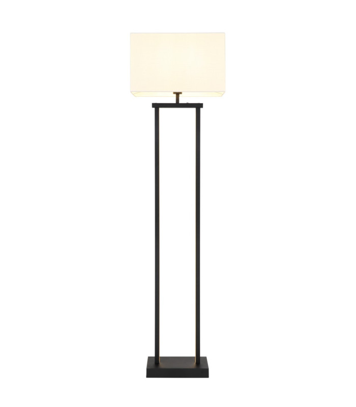 Sydney Floor Lamp with Shade Matt Black E27-4