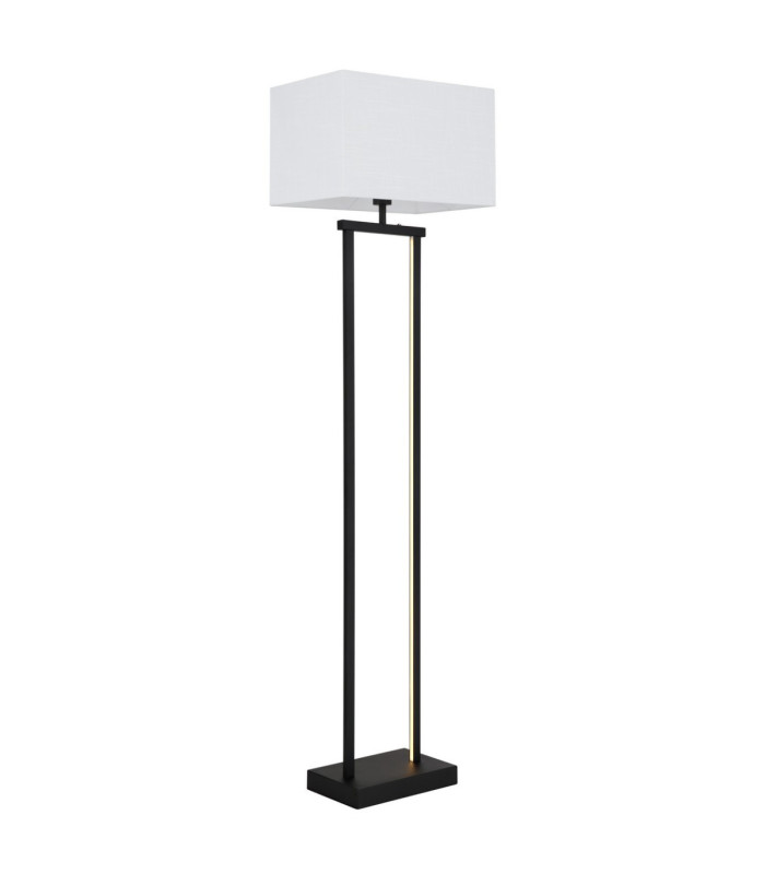 Sydney Floor Lamp with Shade Matt Black E27-8