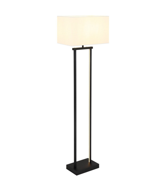 Sydney Floor Lamp with Shade Matt Black E27-9