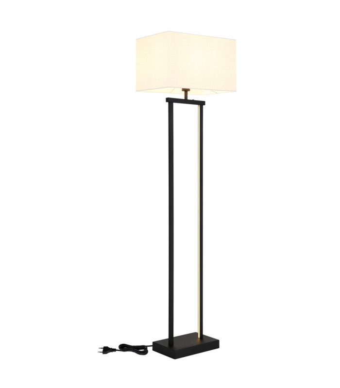 Sydney Floor Lamp with Shade Matt Black E27-10