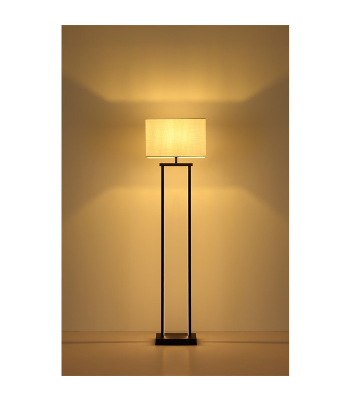 Sydney Floor Lamp with Shade Matt Black E27-11