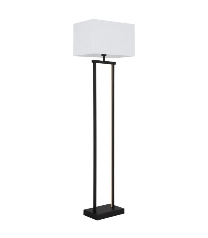 Sydney Floor Lamp with Shade Matt Black E27-12