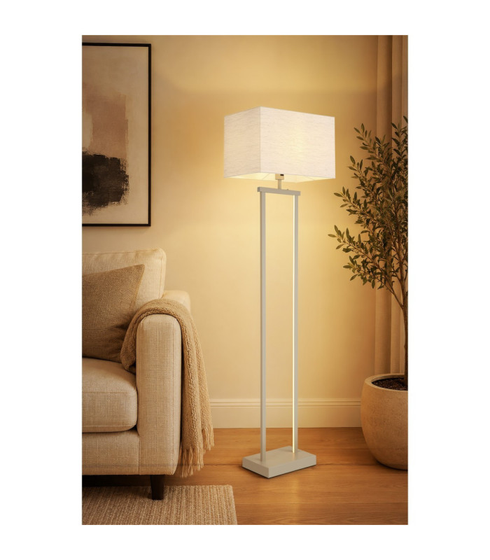 Sydney Floor Lamp with Shade Matt Sand E27-2
