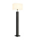 Forest Floor Lamp with Shade Dark Wood E27-1