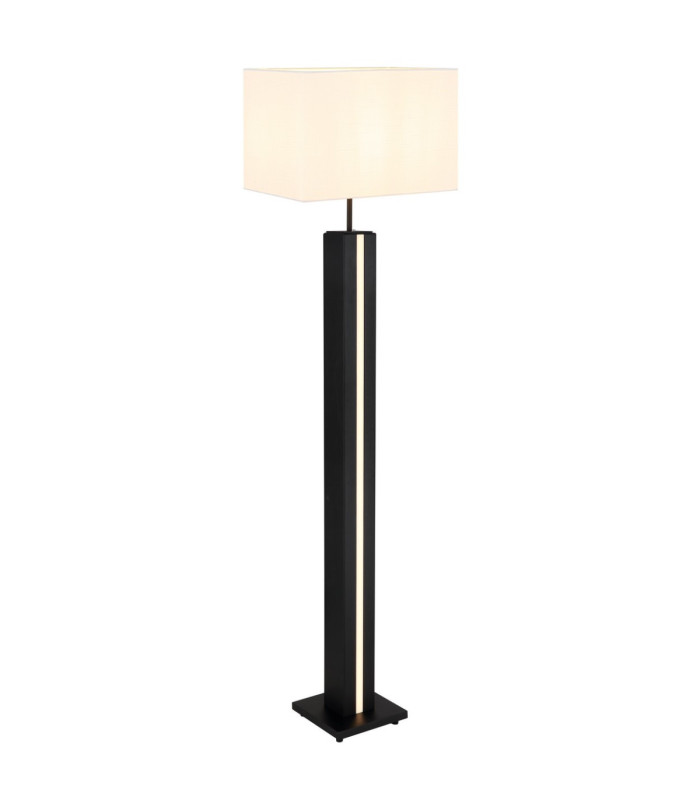 Forest Floor Lamp with Shade Dark Wood E27-9