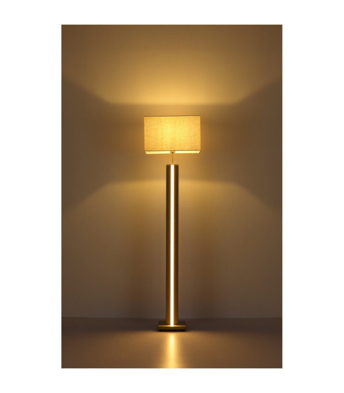 Forest Floor Lamp with Shade Matt Sand E27-11