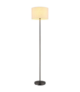 Thea Floor Lamp with Shade Matt Gunmetal E27-1