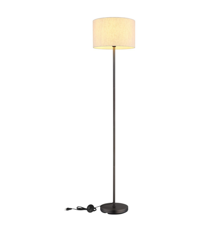 Thea Floor Lamp with Shade Matt Gunmetal E27-6