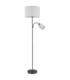 Thea Floor Lamp with Shade Matt Gunmetal 2x E27-3