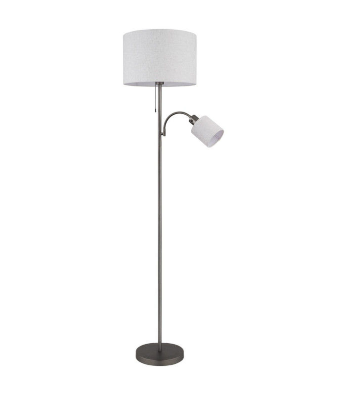Thea Floor Lamp with Shade Matt Gunmetal 2x E27-3