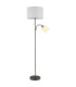 Thea Floor Lamp with Shade Matt Gunmetal 2x E27-6