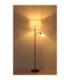 Thea Floor Lamp with Shade Matt Gunmetal 2x E27-8