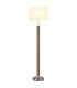 Mila Floor Lamp with Shade Matt Nickel E27-1