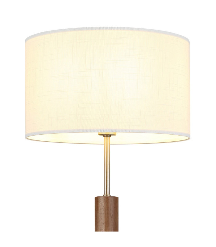Mila Floor Lamp with Shade Matt Nickel E27-5