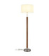 Mila Floor Lamp with Shade Matt Nickel E27-6