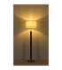 Mila Floor Lamp with Shade Matt Nickel E27-7