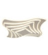Octavio Semi Flush Ceiling Light Matt Sand LED 2700/6000K-4