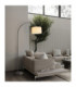 Thea Arc Floor Lamp Matt Gunmetal E27-2
