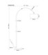 Thea Arc Floor Lamp Matt Gunmetal E27-7