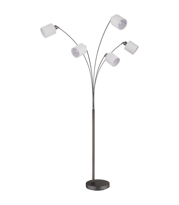 Thea Multi Arm Floor Lamp Matt Gunmetal 5x E27 LED-3