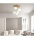 Harmon Globe Ceiling Light Matt Champagne 5x E14 LED-2