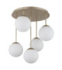 Harmon Globe Ceiling Light Matt Champagne 5x E14 LED-3