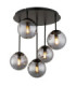 Harmon Globe Ceiling Light Matt Black 5x E14 LED-1