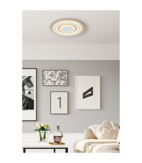 Jayden Semi Flush Ceiling Light Matt White LED 3000K-2