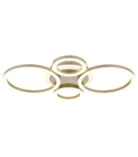 Loretta Semi Flush Ceiling Light Matt Coffee LED 3000/4000/6500K-1