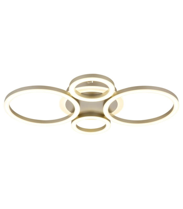 Loretta Semi Flush Ceiling Light Matt Coffee LED 3000/4000/6500K-1