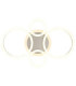 Loretta Semi Flush Ceiling Light Matt Coffee LED 3000/4000/6500K-4